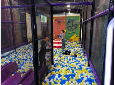 Indoor playground with loft