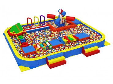 Challenge course in Ball pit