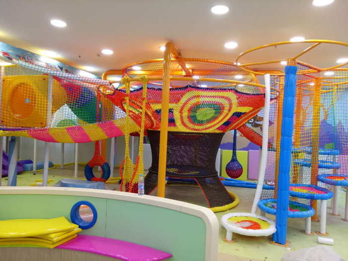 Colorful Net Playground  Interactive Rope Playground